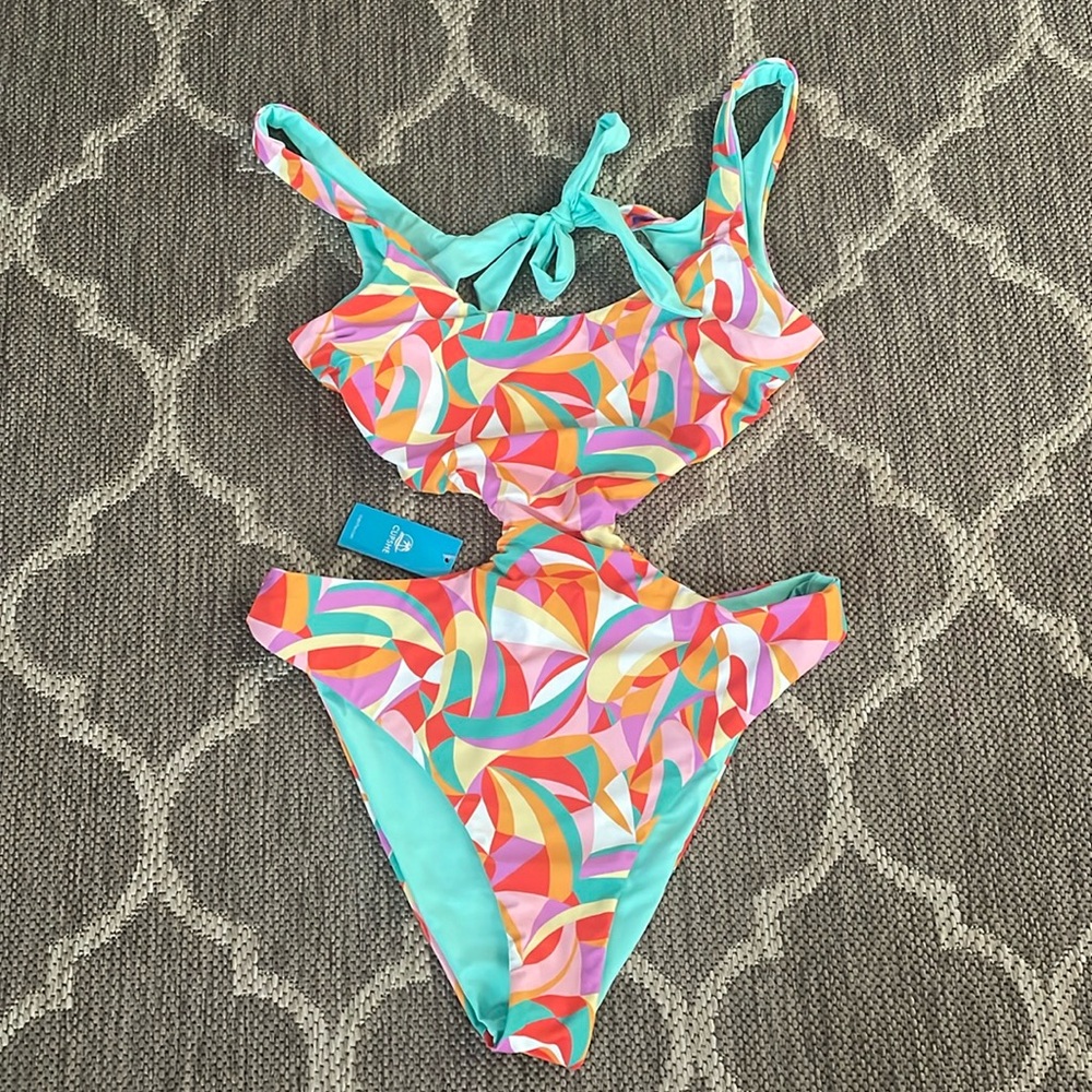 Cupshe reversible one piece bathing suit